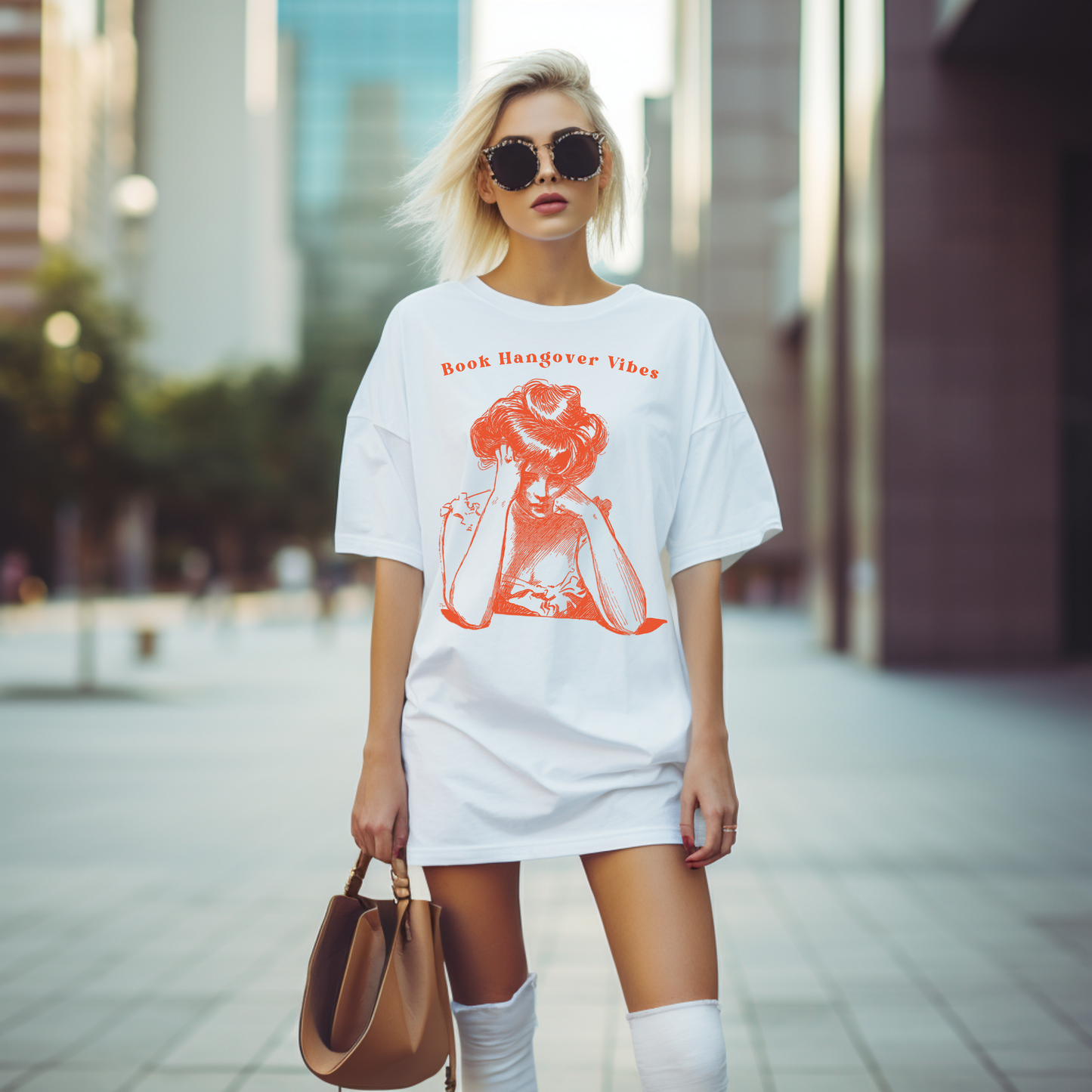 Book Hangover Vibes T-shirt | Vintage Reader Emotional Wreck Design
