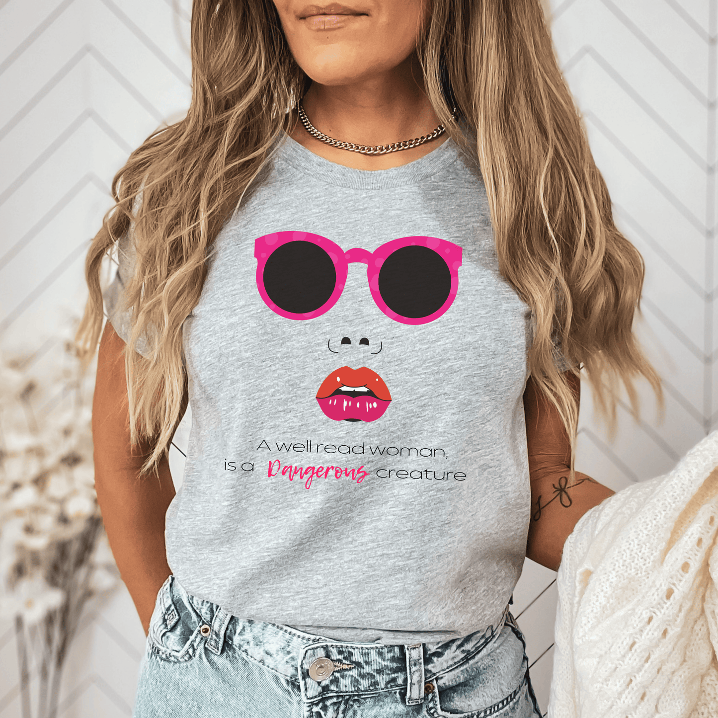 A Well-Read Woman is a Dangerous Creature T-Shirt | Bold Statement Design for Book Lovers