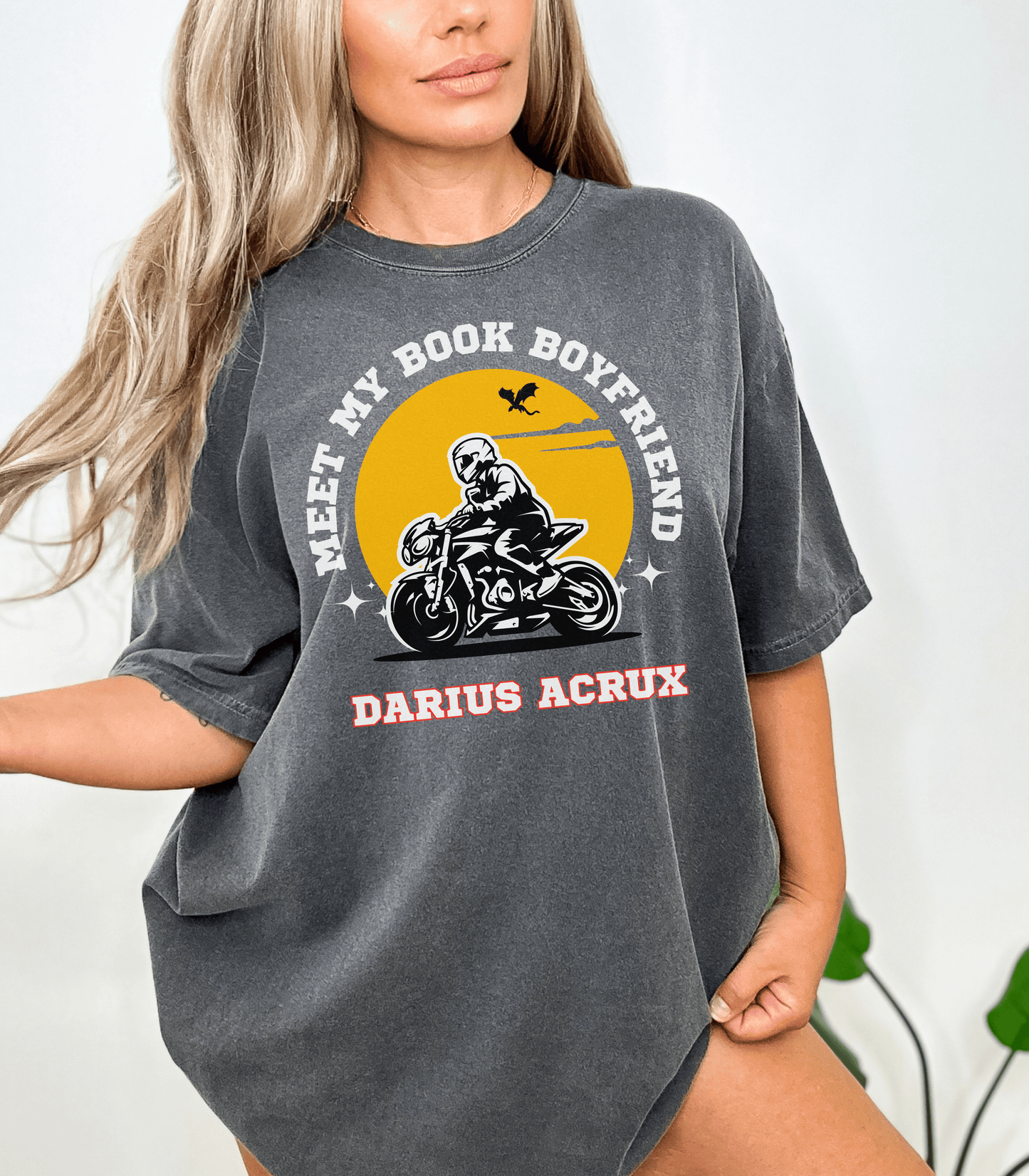 Meet My Book Boyfriend Darius Acrux T-Shirt | Officially Licensed Zodiac Academy Badass Design