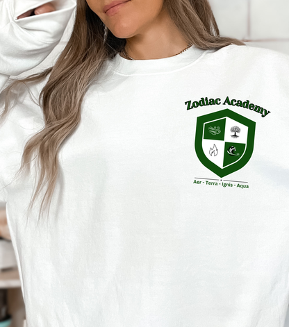 Zodiac Crest Crew Neck Sweatshirt | Officially Licensed Zodiac Academy School Merch