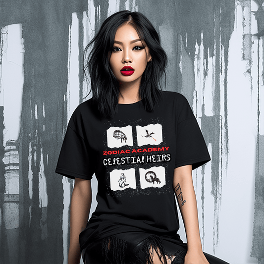 Celestial Heirs Creature Crew Neck T-shirt | Zodiac Academy Officially Licensed Merch